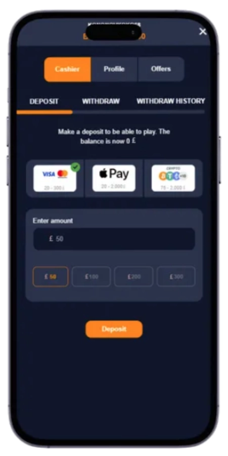 Deposit and Claim Your Bonus